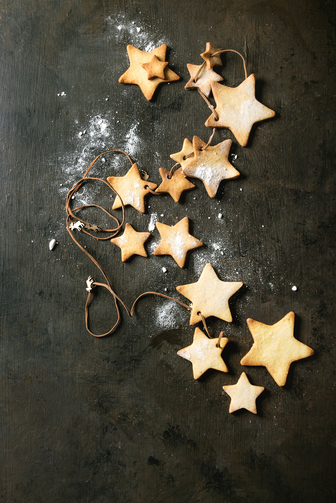 Star shape sugar cookies